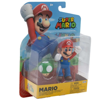 World of Nintendo Minifiguren Super Mario (Wave 40) Mario with 1 up Mushroom